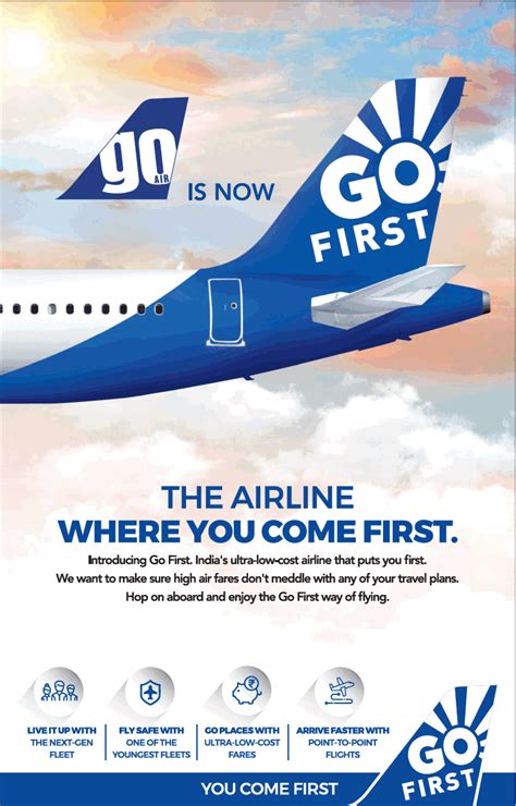 15 years old Indian Low cost carrier 'GO air' rebrands itself as an ultra low cost carrier (ULCC ...