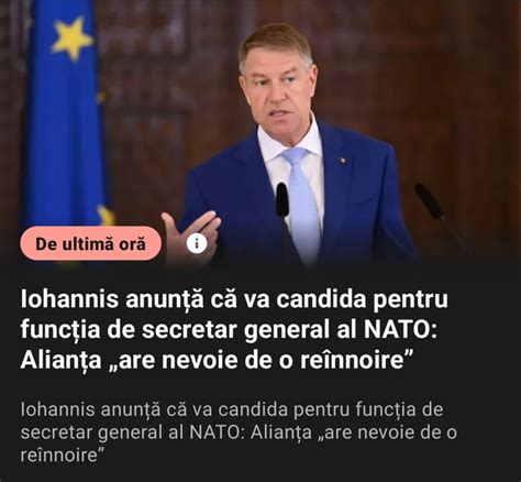 Nu îmi amintesc să fi spus NATO că are nevoie de dulapuri sau turiști