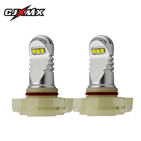 CJXMX 2Pcs H16 EU LED Fog Light Bulbs 1600LM 6000K White 60W Extremely