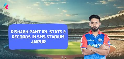 Rishabh Pant IPL Stats & Records in Sawai Mansingh Stadium, Jaipur