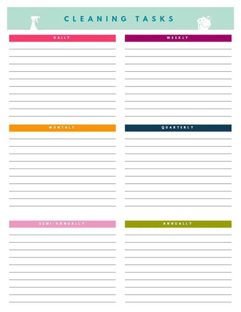 Cleaning Service Checklist Template Excel Templates