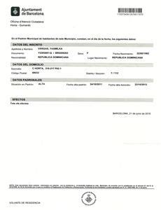 Traducci N Jurada Certificado De Empadronamiento