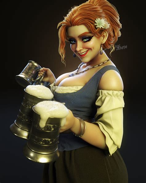 Artstation Medieval Barmaid