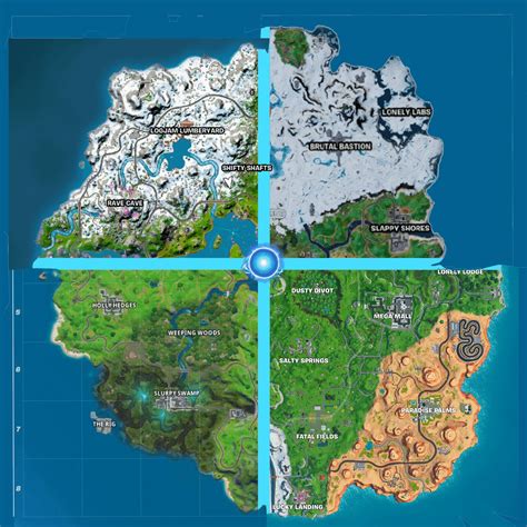 Fortnite Chapter 4 Season 4 Map (Updated) : r/FortNiteBR