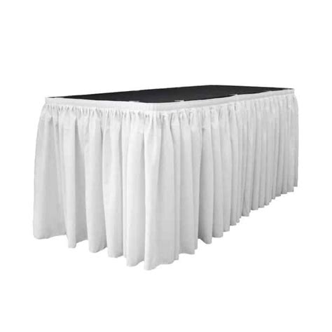 Table Skirt - White - Action Party Rental Ltd.