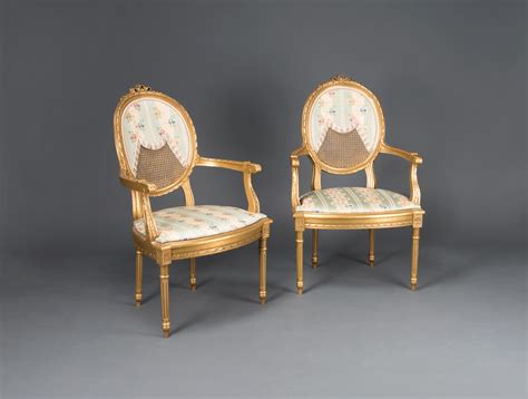 Louis Xvi Giltwood Living Room Suite Soubrier Rent Seats Living Room