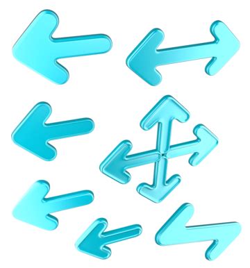 Conjunto De Flechas Azules Png Vectores Psd E Clipart Para Descarga