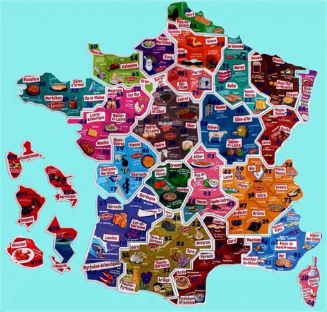 Reclame En Merchandising Magnets Collection LE GAULOIS Carte De FRANCE