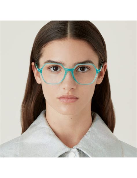 Gigi Studios Rita Hexagonal Eyeglasses For Women Ottica Mauro