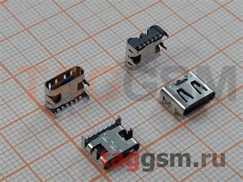 Разъем зарядки Type-C 6pin тип 4