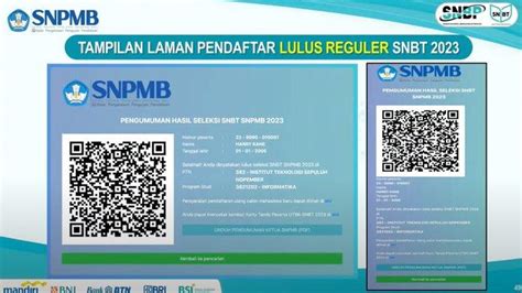 Inilah Tampilan Laman Peserta Lulus SNBT 2023 Cek Di Pengumuman Snbt