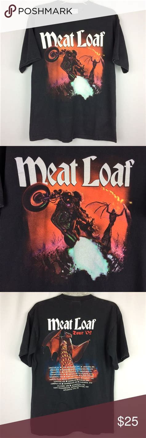 Vintage Y2K Meat Loaf 2002 Fun W Friends Tour Tee Concert Tees Tees