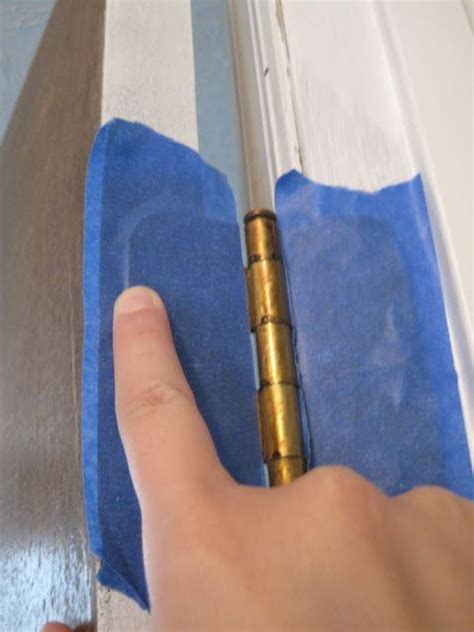 How To Paint A Door Without Taking It Off The Hinges Ugly Duckling