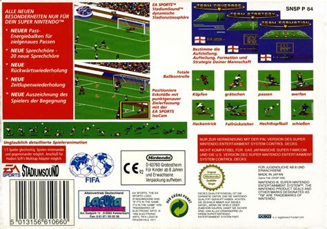 Fifa International Soccer Box Cover Art Mobygames