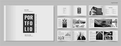 Premium Vector | Landscape architecture portfolio layout design ...