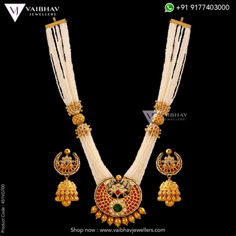 Pearl Necklace Designs By Vaibhav Indian Jewellery Designs