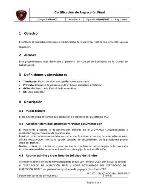 Completable En L Nea Informe De Inspeccin Final Cacif Y Fax Email