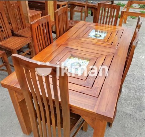 Teak Heavy Dining Table And Chairs Code For Sale Kaduwela Ikman