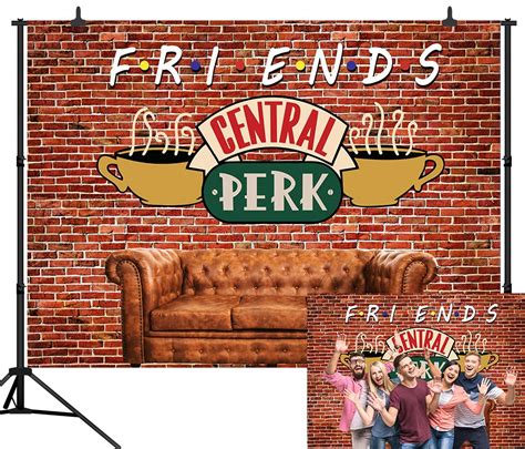 Buy Capisco X Ft Red Brick Wall Backdrop Central Perk Friends Theme