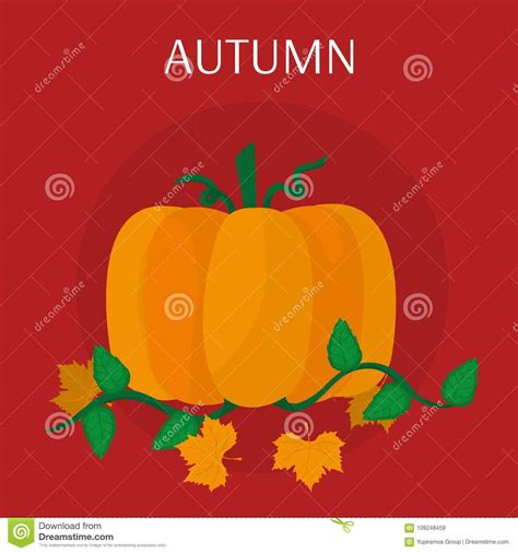 Autumn Season Design Stock Vector Illustration Of Vegetation 109248459