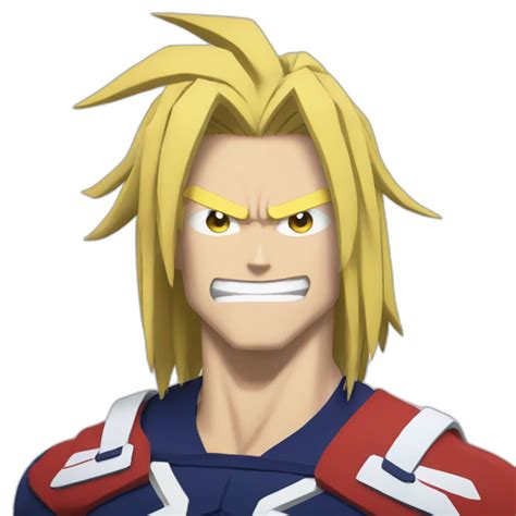 All Might My Hero Academia Motivated Ai Emoji Generator