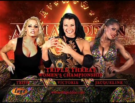 Trish Stratus vs. Victoria vs. Jacqueline Armageddon 2002 : r ...