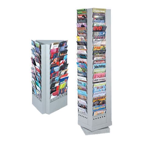 Steel Rotary Magazine and Brochure Display Racks | Canada Whiteboard Co.