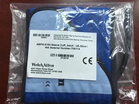 Welch Allyn ABPM 6100 Sleeve Cuff Adult 25 35cm 706114