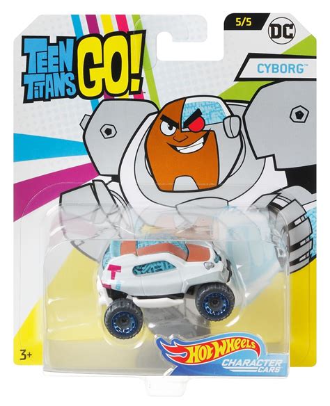 Hot Wheels Dc Teen Titans Go Character Cars Cyborg Amazones