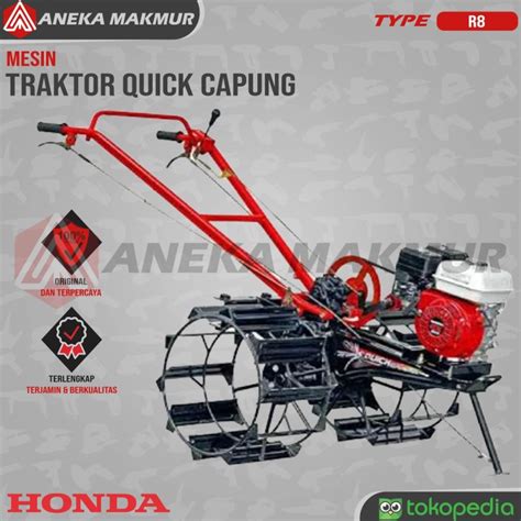 Jual Mesin Traktor Quick Capung Metal R8 Dan Engine Honda GX160 Kota