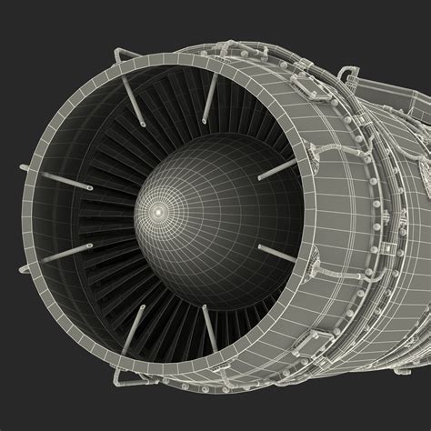 3d Turbojet Engine Model