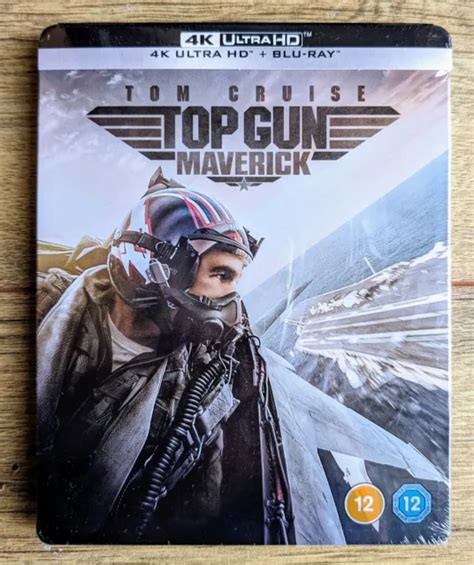 TOP GUN MAVERICK 4K UHD Blu Ray SteelBook U K Ultra HD New Sealed Tom