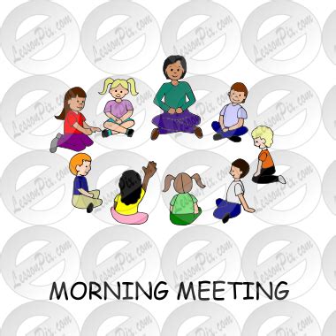 MORNING MEETING Picture for Classroom / Therapy Use - Great MORNING ...