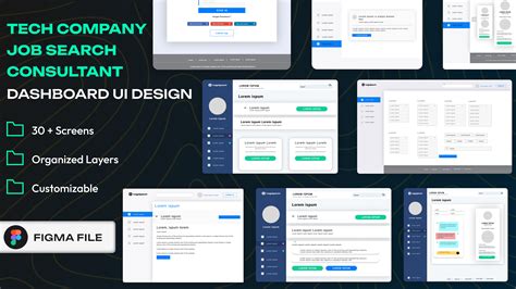 Tech Company | Consultant | Job Search | IT Company | Dashboard Screens
