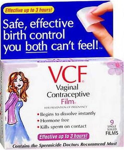 VCF Vaginal Contraceptive Film 9 films / box **** - Walmart.com