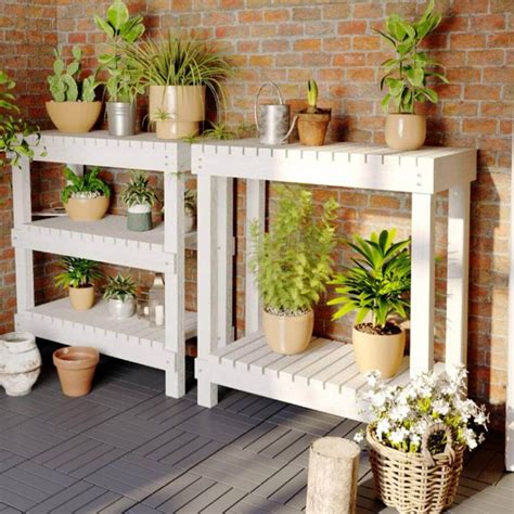 Weatherproof Multi Layers Garden Flower Rack Plant Organiser Balcony