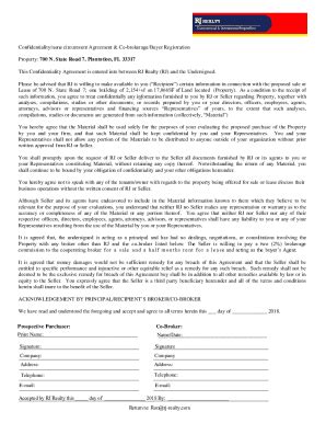 Fillable Online Confidentiality And Non Circumvent Agreement Template