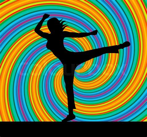 yoga pose represents harmony balance  zen stock image colourbox