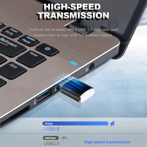 KARTOMAN Aluminum Mini usb 3.0 memory card reader adapter for TF micro ...