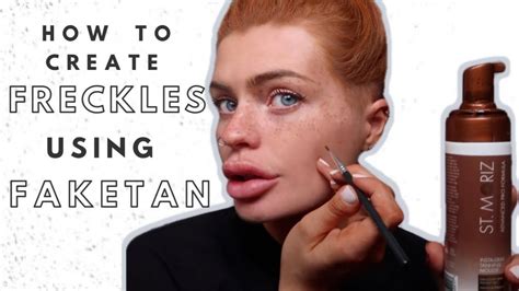 Natural Looking Freckles Using Fake Tan How To Tutorial Youtube Fake Freckles Fake