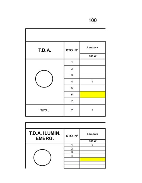 Cuadro De Cargas Trifasico Excel