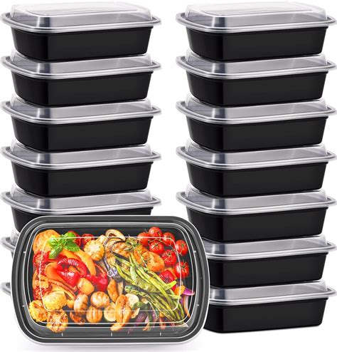 KitchnMore 38oz Meal Prep Containers Extra Large Thick Food Storage