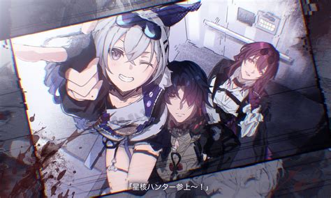 Kafka Silver Wolf And Blade Honkai And 1 More Drawn By Zassyoku Dd