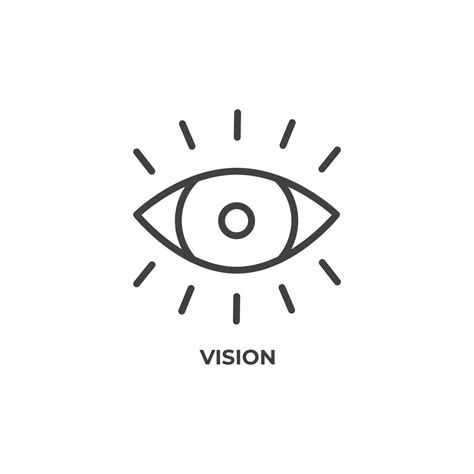 vector sign  vision symbol  isolated   white background icon