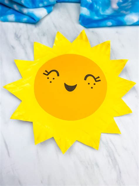 Paper Plate Sun Craft For Kids Free Template Sun Crafts Crafts