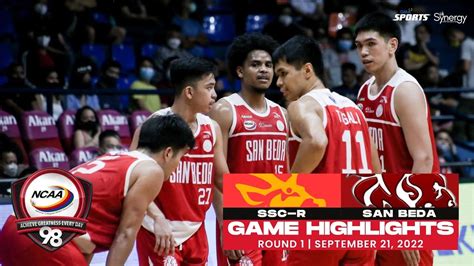 Ncaa Season Game Highlights San Beda Vs Ssc R Men S Basketball