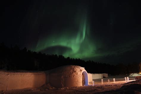 Igloo Under Northern Lights Alaska | Shelly Lighting