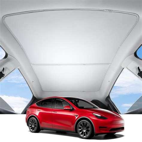 BASENOR Tesla Model Y Glass Roof Sunshade Sunroof Retractable Sunshade