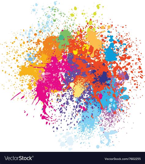 Colorful Splash Background Royalty Free Vector Image