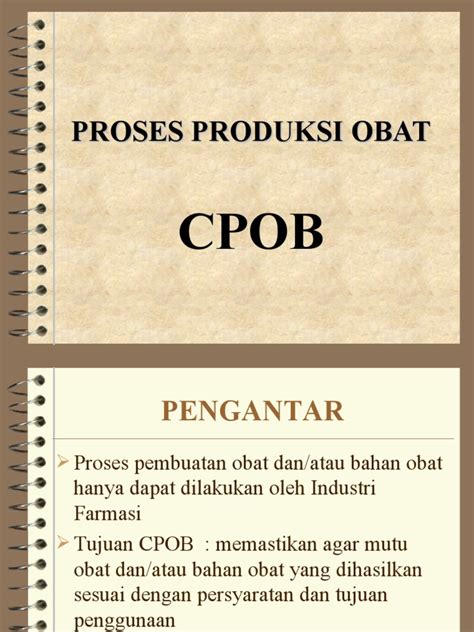 07 Proses Produksi Obat Pdf